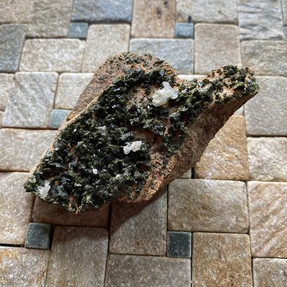 EPIDOTE - POLLUX, GORNER GLACIER, ZERMAT, VALAIS, SWITZERLAND