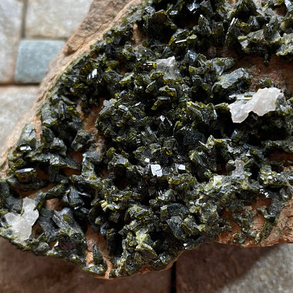 EPIDOTE - POLLUX, GORNER GLACIER, ZERMAT, VALAIS, SWITZERLAND