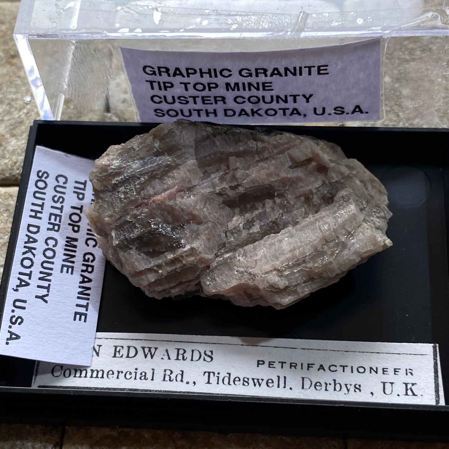GRAPHIC GRANITE -  TIP TOP MINE, CUSTER COUNTY, SOUTH DAKOTA, U.S.A. 10g MF6912
