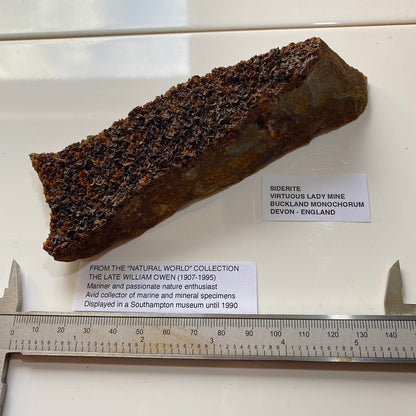 RARE SIDERITE FROM VIRTUOUS LADY MINE, BUCKLAND MONOCHORUM, DEVON, ENGLAND 226g MF5259