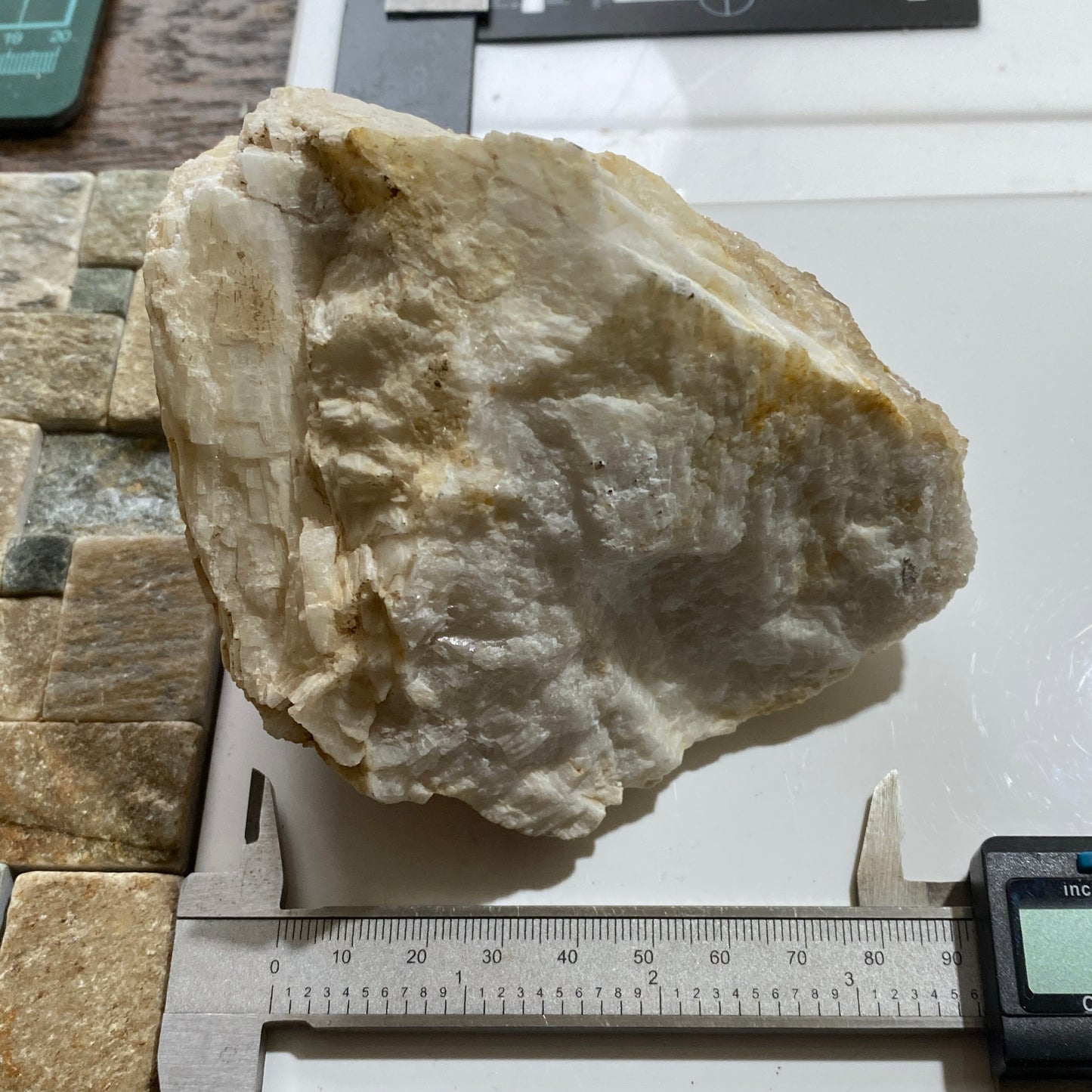 BARYTE : PULVERBATCH, SHROPSHIRE, ENGLAND HEAVY 1276g MF1737