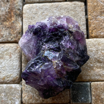 "BLUE JOHN" FLUORITE x 3 ROUGH SPECIMENS: OLD TOR MINE, DERBYSHIRE MF5260