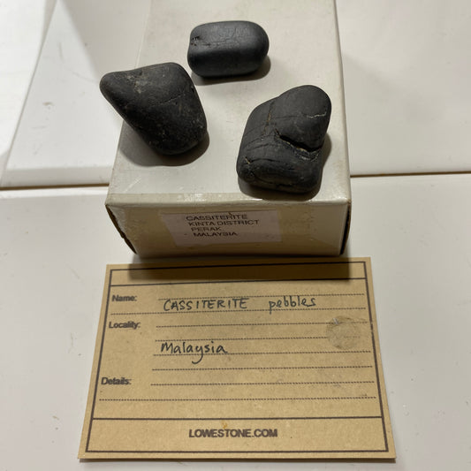 CASSITERITE ALLUVIAL TIN ORE : KINTA, PERAK, MALAYSIA 53g MF1710