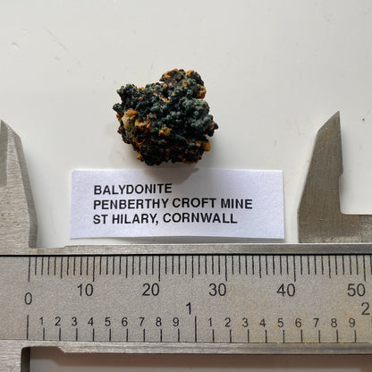 BALYDONITE ON MATRIX : PENBERTHY CROFT MINE, ST HILARY, CORNWALL 2g MF5262