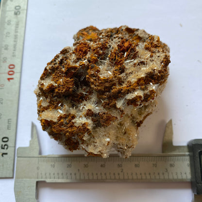 HEMIMORPHITE ON LIMONITE - OJUELA MINE, DURANGO, MEXICO. 142g MF2069