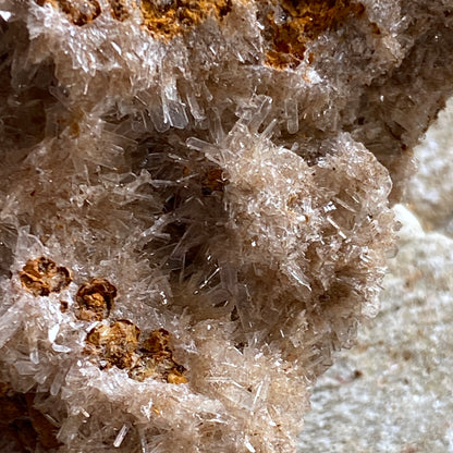 HEMIMORPHITE ON LIMONITE - OJUELA MINE, DURANGO, MEXICO. 142g MF2069