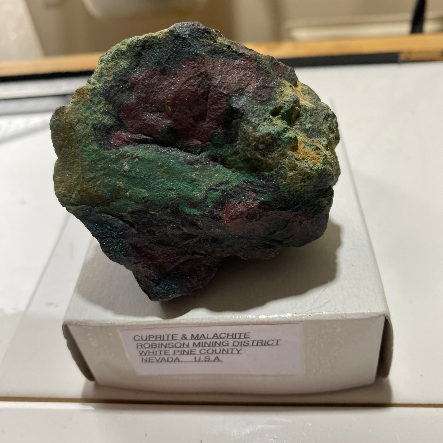 CUPRITE & MALACHITE [ETC] : ROBINSON MINING DISTRICT, NEVADA, U.S.A. 222g MF1750