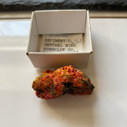 ORPIMENT FROM GETCHEL MINE, NEVADA, U.S.A. 18g MF1385