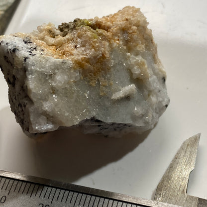 ARSENOPYRITE WITH QUARTZ [ETC] : GOLDEN CROSS MINE, WAITEKAURI, NEW ZEALAND 45g MF5269