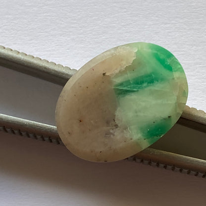 EMERALD BERYL IN QUARTZ GEMSTONE, NATURAL MINED FROM BRAZIL 8.55Ct MFG2193