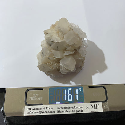 CALCITE ON FLUORITE : SHANGBAU MINE, LEIYANG COUNTY, HUNAN, CHINA 161g MF1731