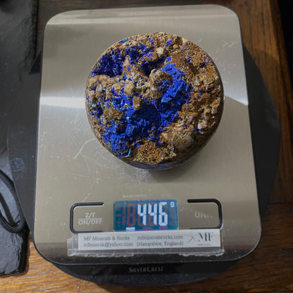 AZURITE IN COPPER MINERALISATION - NODULE - SIDI AYED, MOROCCO  HEAVY 446g MF4239