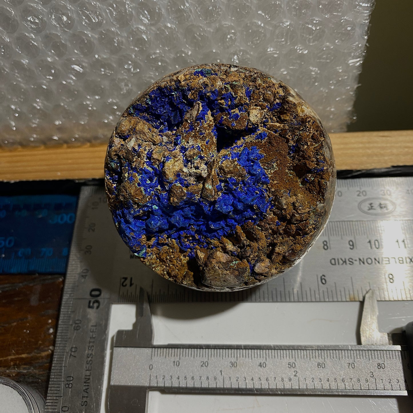 AZURITE IN COPPER MINERALISATION - NODULE - SIDI AYED, MOROCCO  HEAVY 446g MF4239