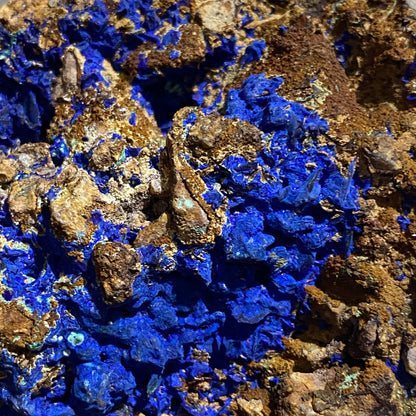 AZURITE IN COPPER MINERALISATION - NODULE - SIDI AYED, MOROCCO  HEAVY 446g MF4239