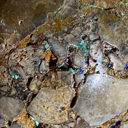 AZURITE IN COPPER MINERALISATION - NODULE - SIDI AYED, MOROCCO  HEAVY 446g MF4239