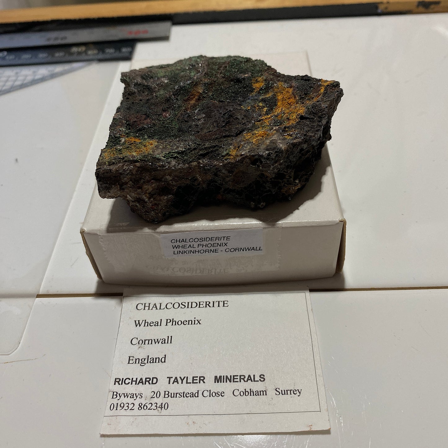 CHALCOSIDERITE : WHEAL PHOENIX, LINKINHORNE, CORNWALL, ENGLAND 193g MF4609