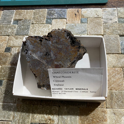 CHALCOSIDERITE : WHEAL PHOENIX, LINKINHORNE, CORNWALL, ENGLAND 193g MF4609