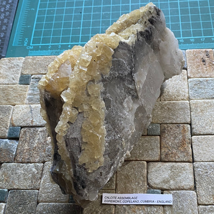 CALCITE ASSEMBLAGE - EGREMONT, COPELAND, CUMBRIA, ENGLAND 749g MF4448