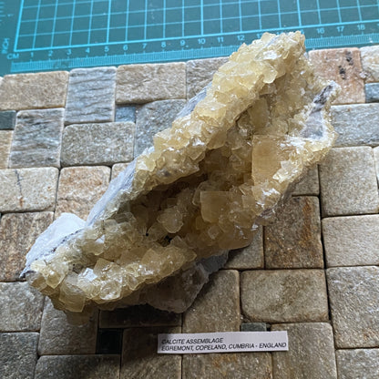 CALCITE ASSEMBLAGE - EGREMONT, COPELAND, CUMBRIA, ENGLAND 749g MF4448