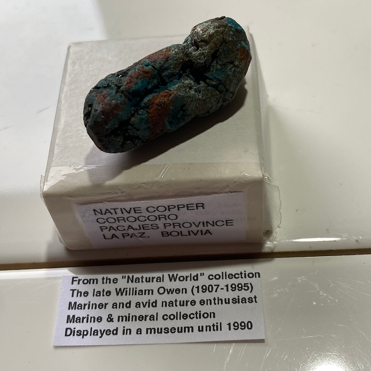 NATIVE COPPER : CORO CORO MINING DISTRICT, LA PAZ, BOLIVIA 28g MF5274