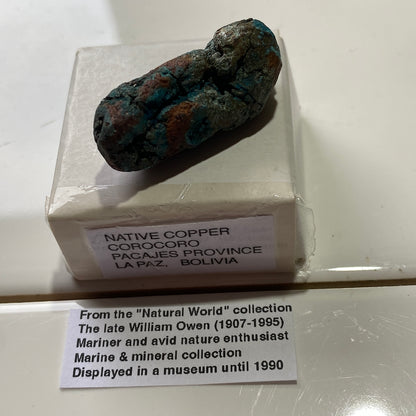 NATIVE COPPER : CORO CORO MINING DISTRICT, LA PAZ, BOLIVIA 28g MF5274