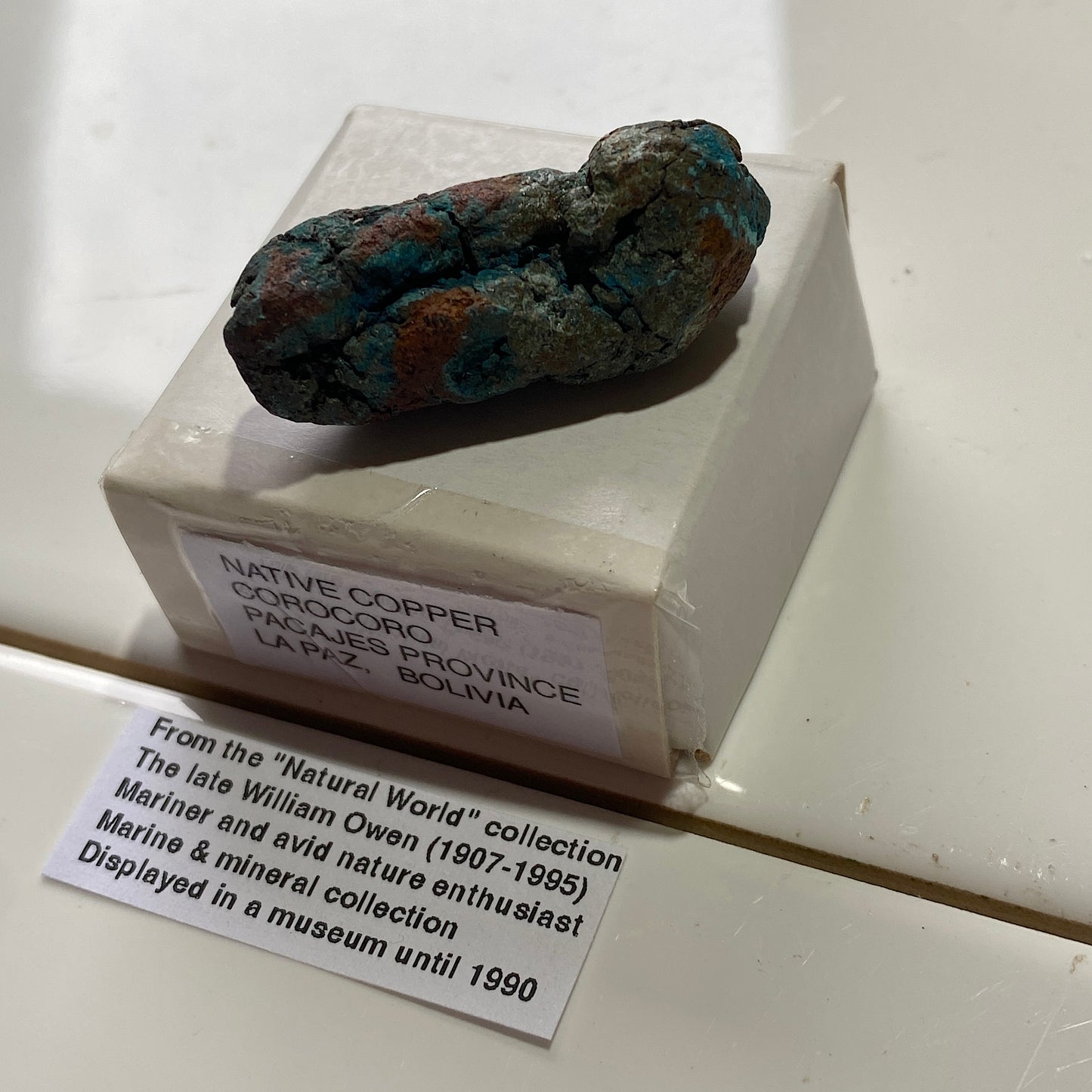 NATIVE COPPER : CORO CORO MINING DISTRICT, LA PAZ, BOLIVIA 28g MF5274