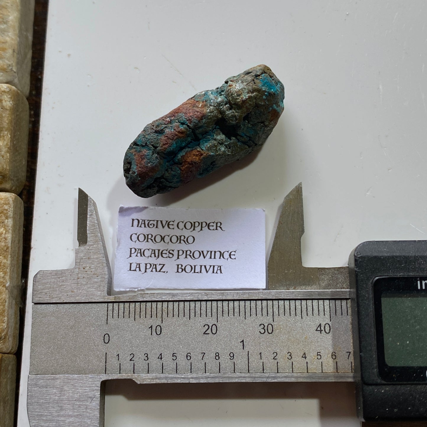NATIVE COPPER : CORO CORO MINING DISTRICT, LA PAZ, BOLIVIA 28g MF5274