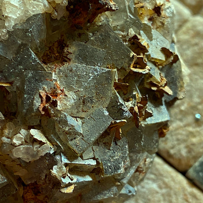 FLUORITE WITH CALCITE - FLORENCE MINE, EGREMONT, COPELAND, CUMBRIA 160g MF2078