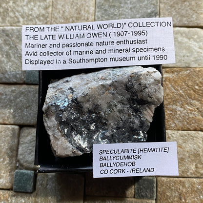 SPECULARITE HEMATITE - BALLYCUMMISK, CO CORK - IRELAND 109g MF4451