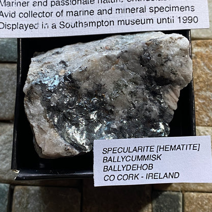 SPECULARITE HEMATITE - BALLYCUMMISK, CO CORK - IRELAND 109g MF4451