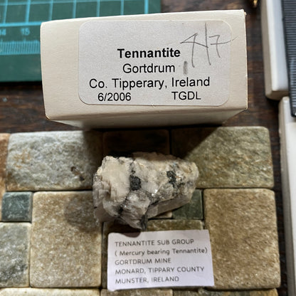 TENNANTITE : GORTDRUM MINE, MONARD, TIPPARARY, IRELAND. 19g MF5278