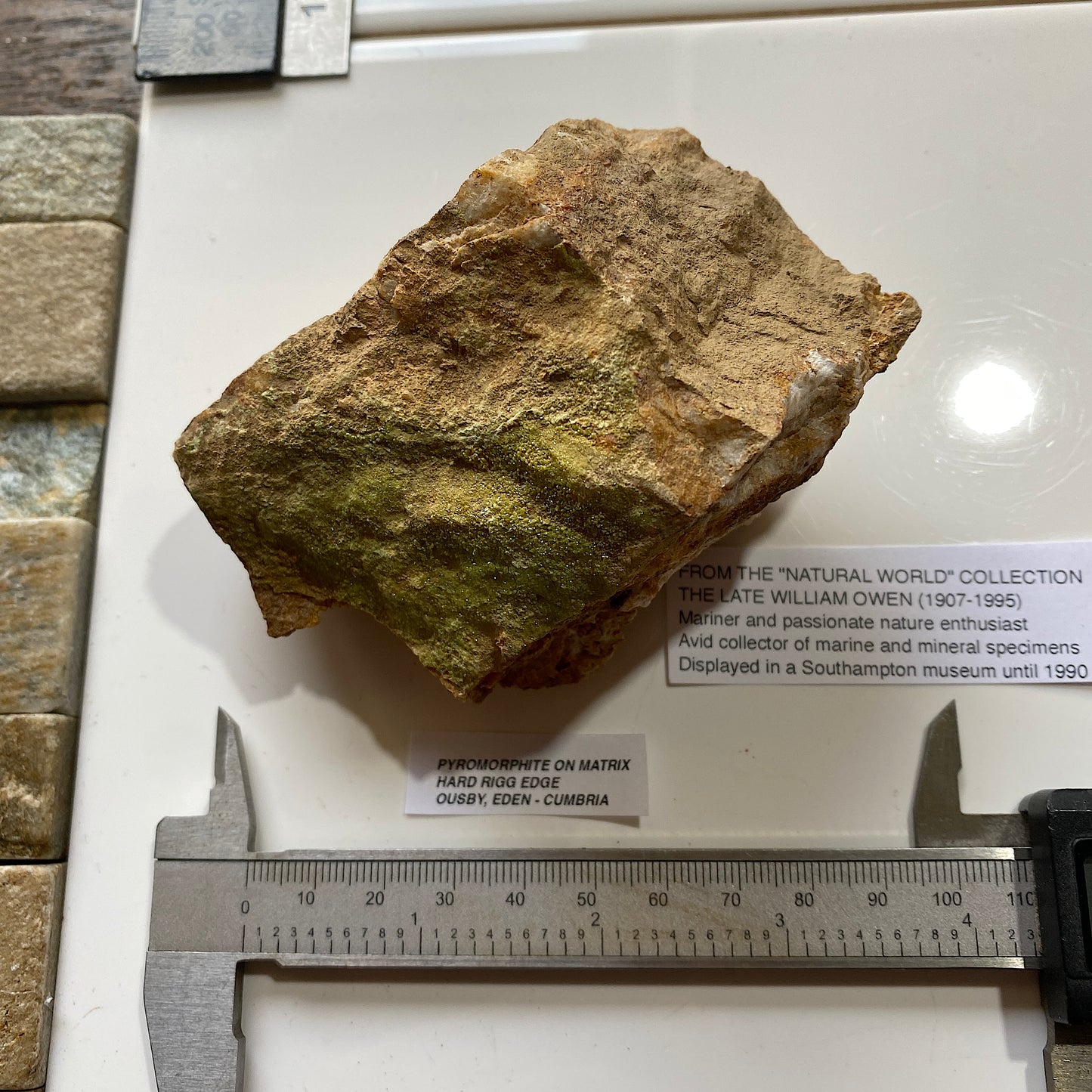 PYROMORPHITE ON MATRIX : HARD RIGG EDGE, OUSBY, EDEN, CUMBRIA  380g MF5279