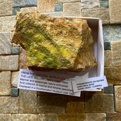 PYROMORPHITE ON MATRIX : HARD RIGG EDGE, OUSBY, EDEN, CUMBRIA  380g MF5279