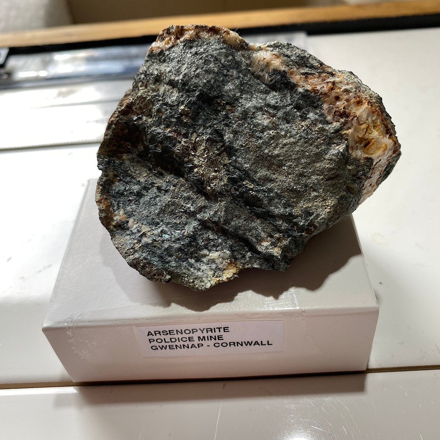 ARSENOPYRITE [ETC] : POLDICE MINE, GWENNAP, CORNWALL, ENGLAND 162g MF5280