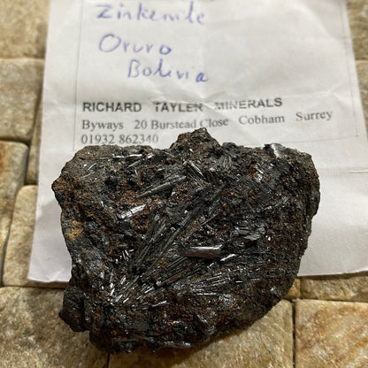 ZINKENITE : SAN JOSE MINE, ORURO, BOLIVIA    67g        MF4645