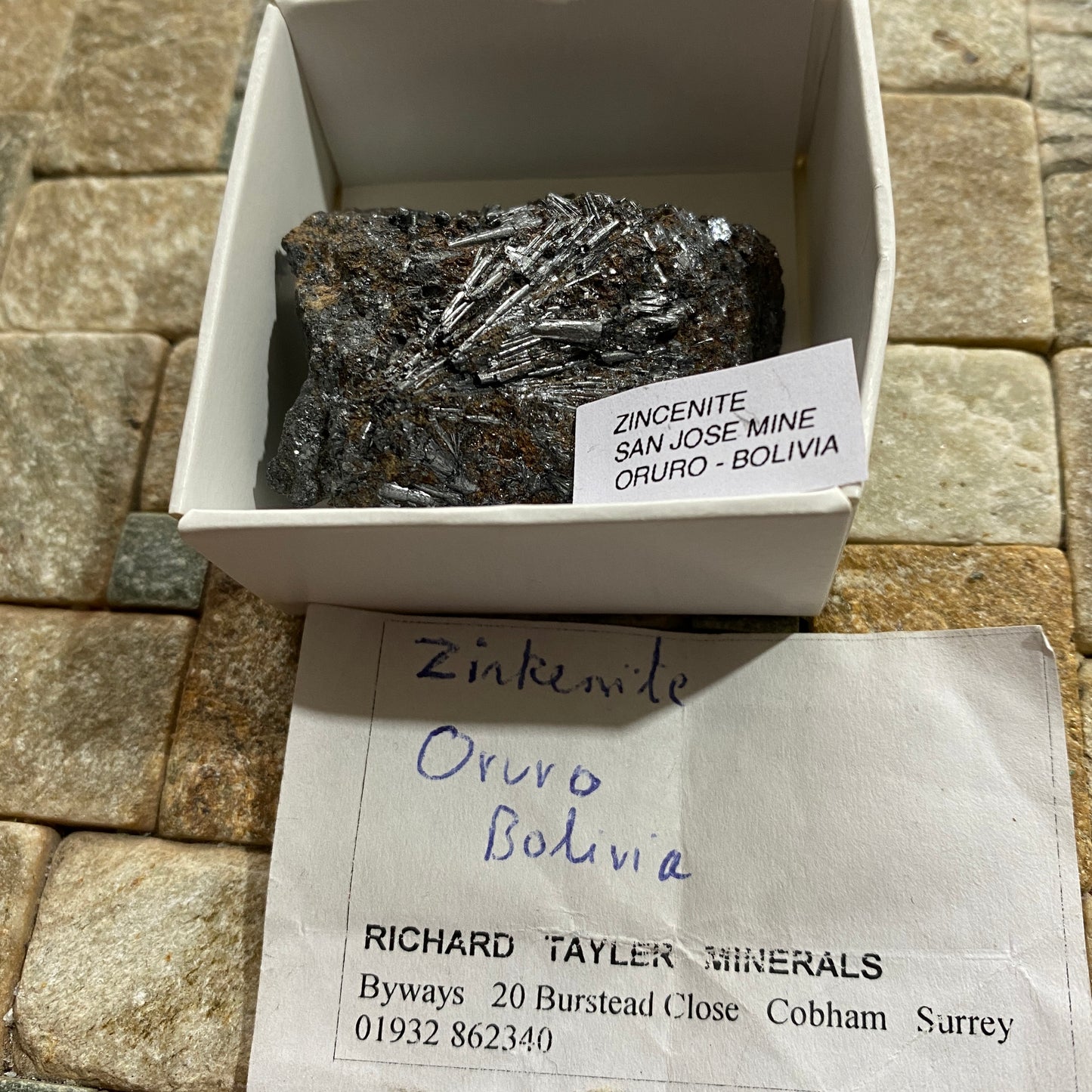 ZINKENITE : SAN JOSE MINE, ORURO, BOLIVIA    67g        MF4645