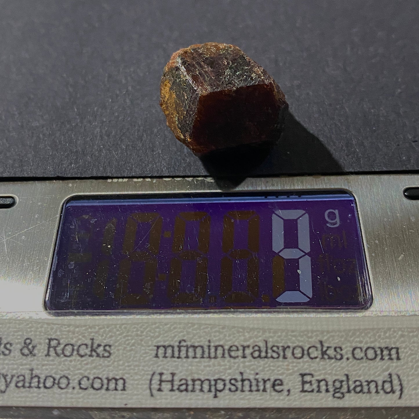 ALMANDINE GARNET - ZILLERTAL, TYROL, AUSTRIAN ALPS. 9g MF4456