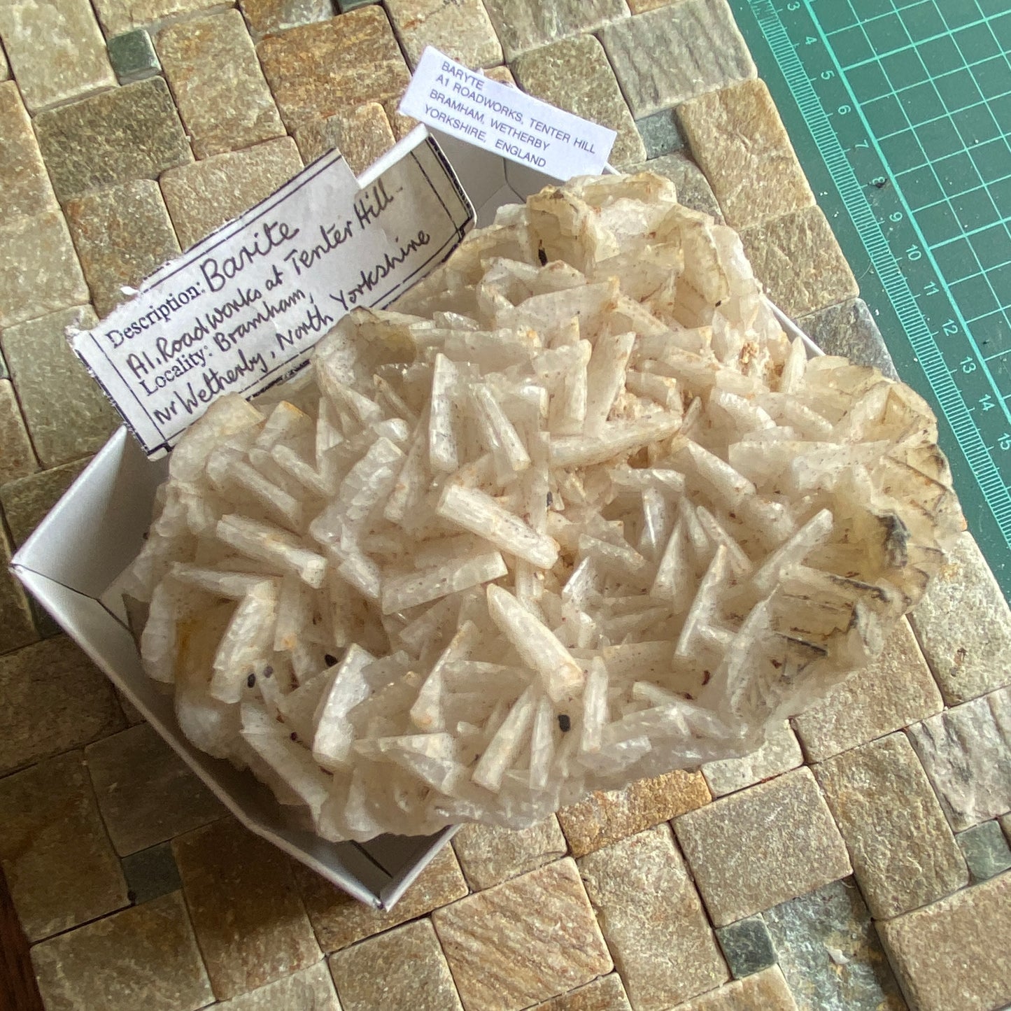 BARYTE HEAVY AND UNUSUAL SPECIMEN FROM YORKSHIRE, ENGLAND 1494g MF2081