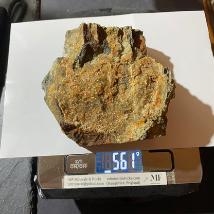 HEULANDITE ON MATRIX : CORPUS CHRISTI LODE, BOTALLACK MINE, ST JUST, CORNWALL 561g MF4648