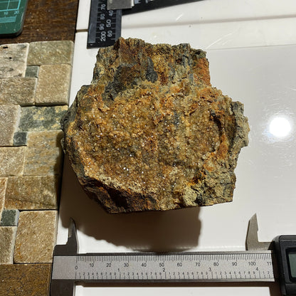 HEULANDITE ON MATRIX : CORPUS CHRISTI LODE, BOTALLACK MINE, ST JUST, CORNWALL 561g MF4648