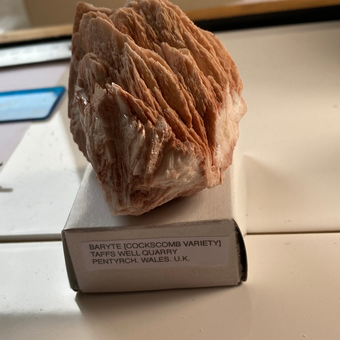 BARYTE  - "COCKSCOMB VARIETY" - TAFFS WELL QUARRY, WALES, U.K. 385g MF2082