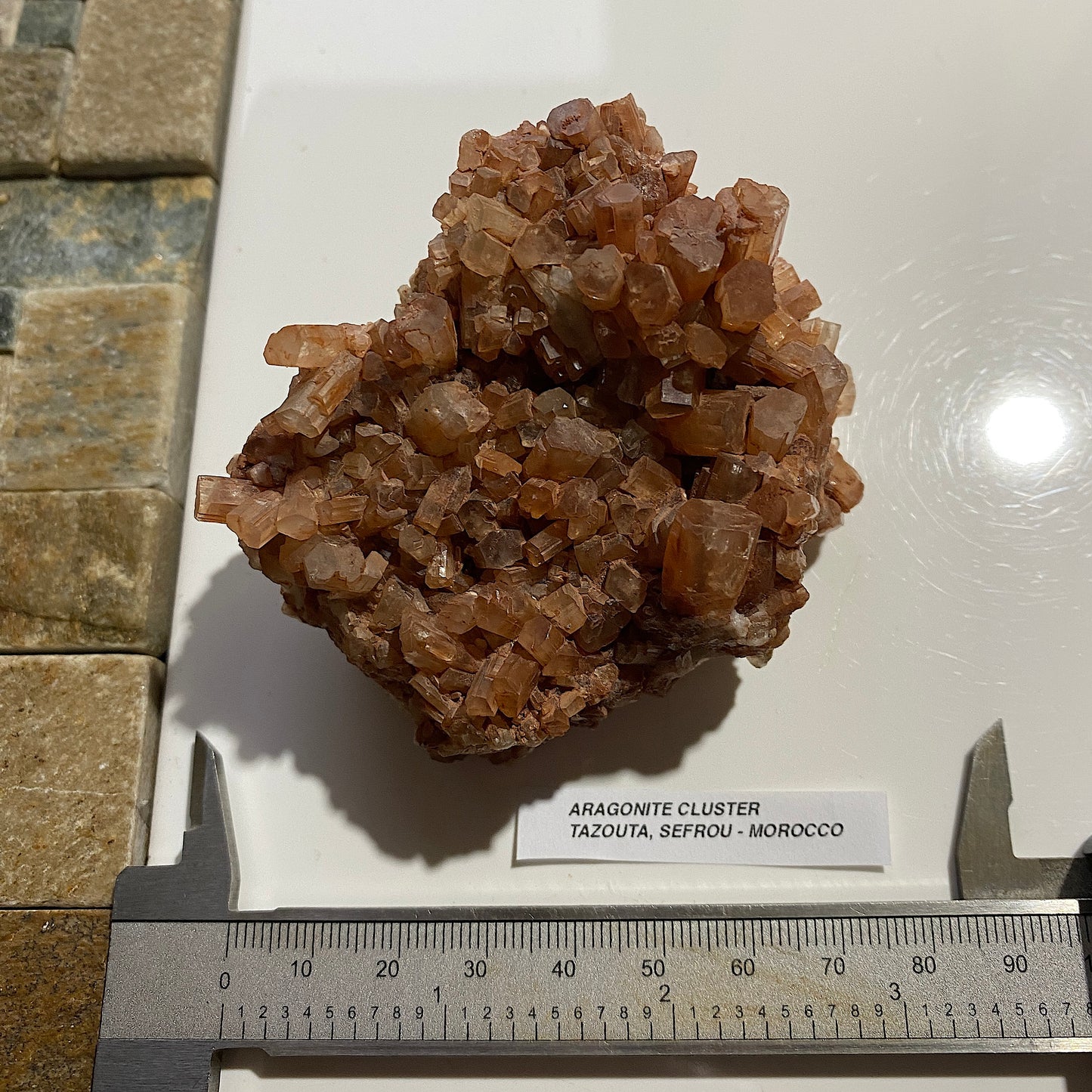 ARAGONITE CLUSTER : TAZOOTA, SEFROU, ATLAS MOUNTAINS, MOROCCO 204g MF5287
