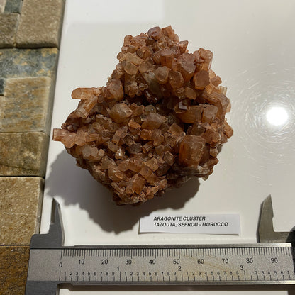 ARAGONITE CLUSTER : TAZOOTA, SEFROU, ATLAS MOUNTAINS, MOROCCO 204g MF5287