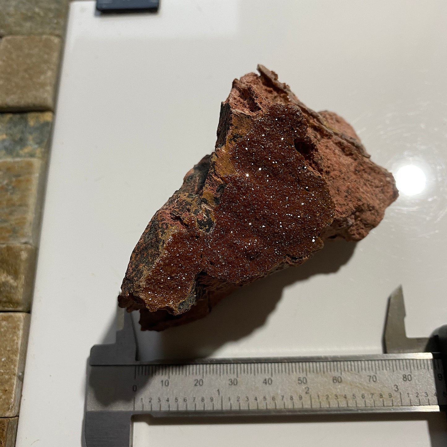 VANADINITE ON MATRIX : BOU ALMADEN, MIDELT PROVINCE, MOROCCO 226g MF5288