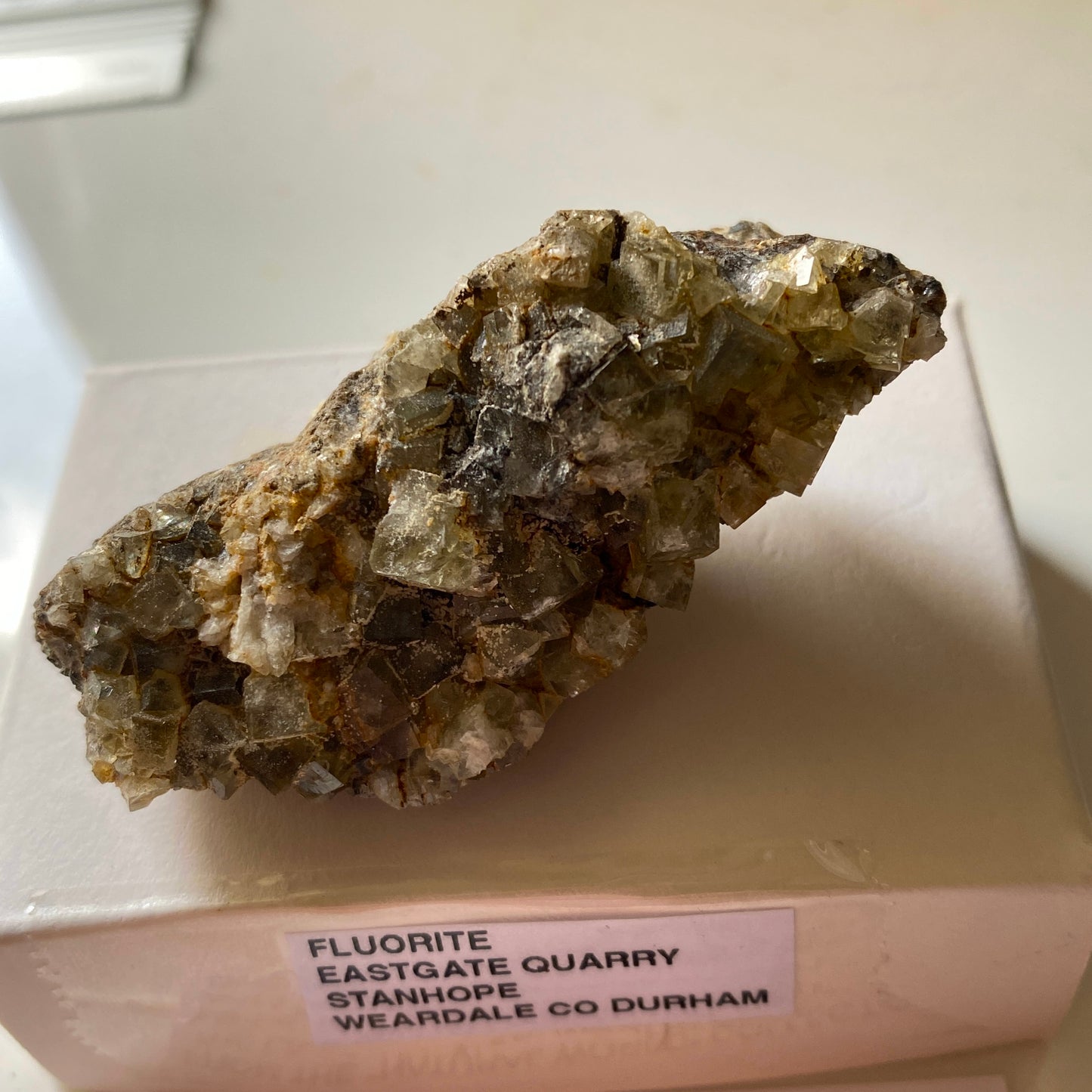 FLUORITE - EASTGATE QUARRY, STANHOPE, WEARDALE, CO DURHAM, ENGLAND 54g MF123