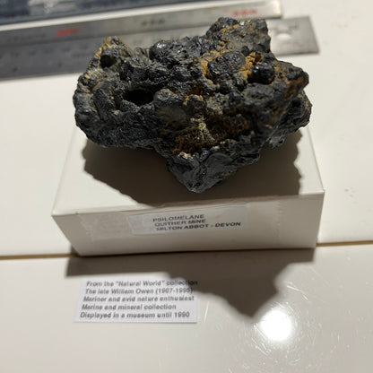 PSILOMELANE RARE SPECIMEN FROM QUITHER MINE, MILTON ABBOT, DEVON 182g MF5290