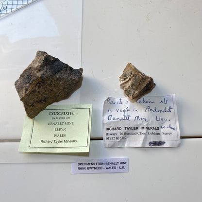 TWO SPECIMENS FROM BENALLT MINE, RHIW, GWYNEDD, WALES. MF4632