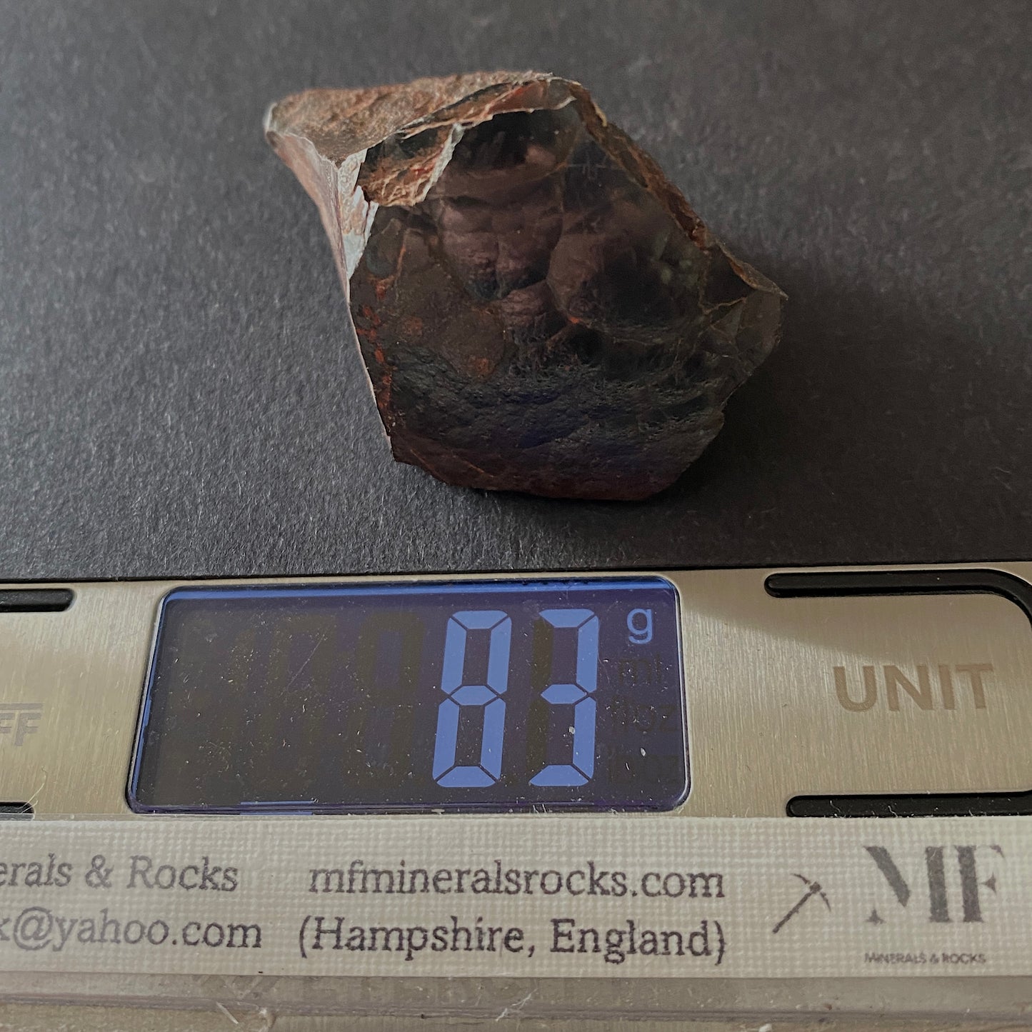 HEMATITE IRON ORE - BECKERMET MINE, EGREMONT, CUMBRIA, ENGLAND 83g MF250