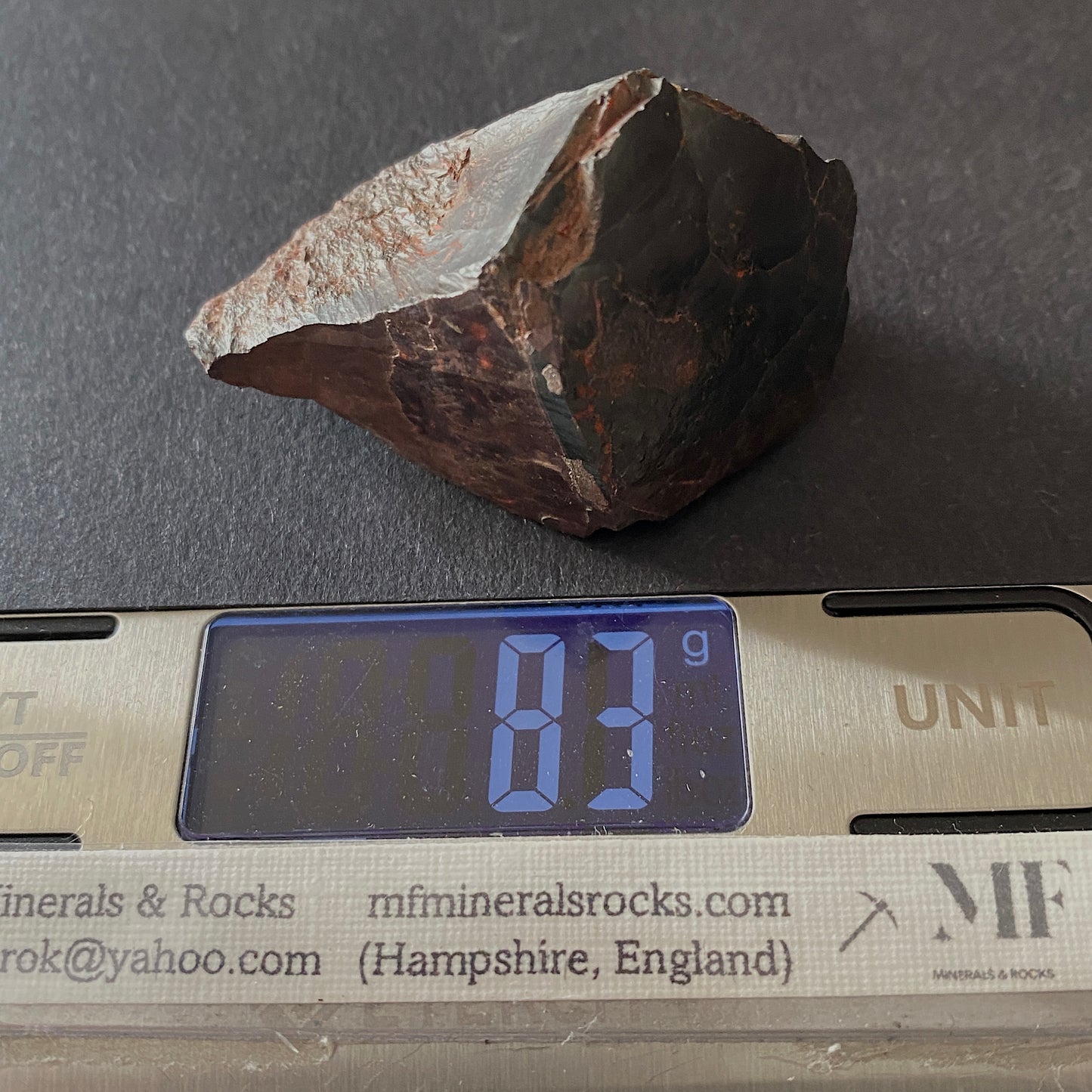 HEMATITE IRON ORE - BECKERMET MINE, EGREMONT, CUMBRIA, ENGLAND 83g MF250