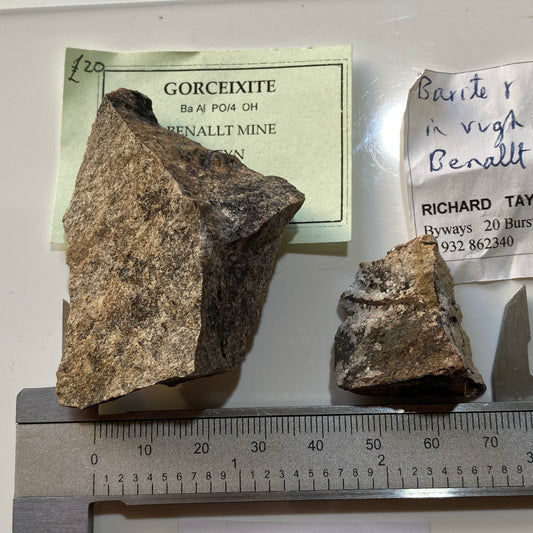 TWO SPECIMENS FROM BENALLT MINE, RHIW, GWYNEDD, WALES. MF4632